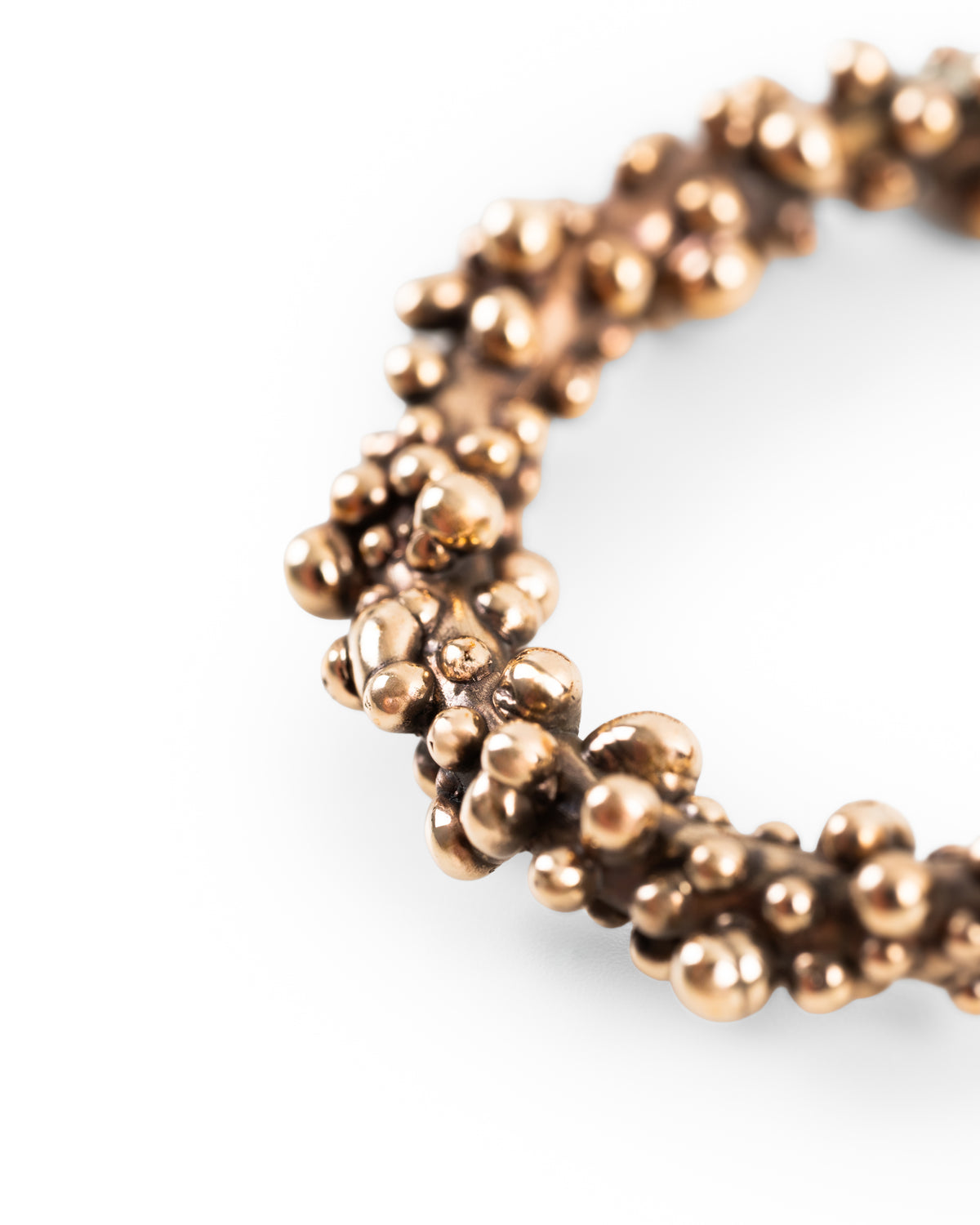 Bronze Bubble Hoops