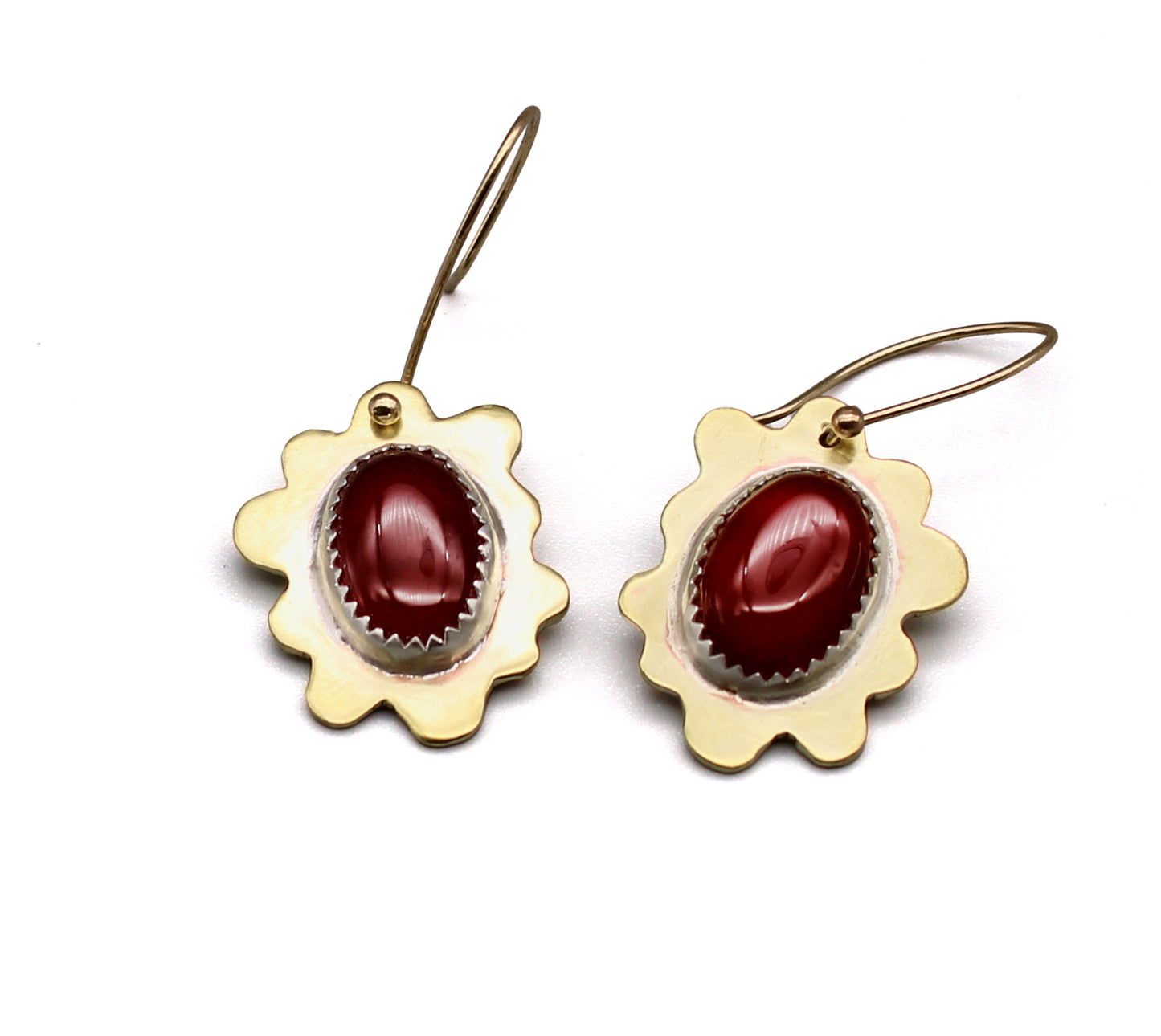 Carnelian cloud dangles