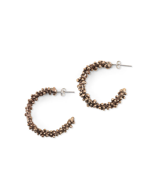 Bronze Bubble Hoops