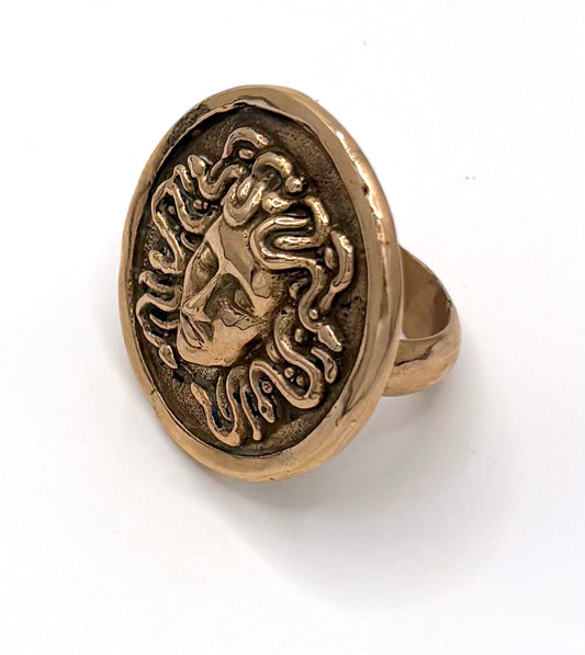 Medusa Bronze Ring