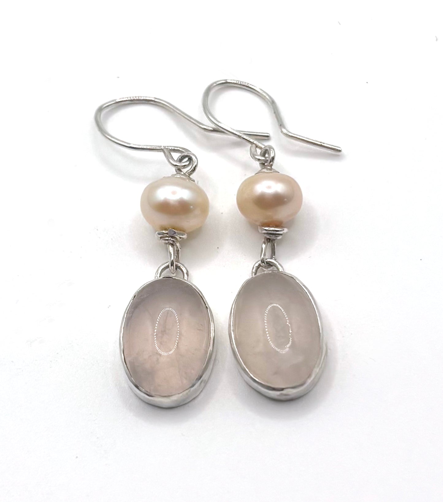 Moonstone and Pearl Earrings