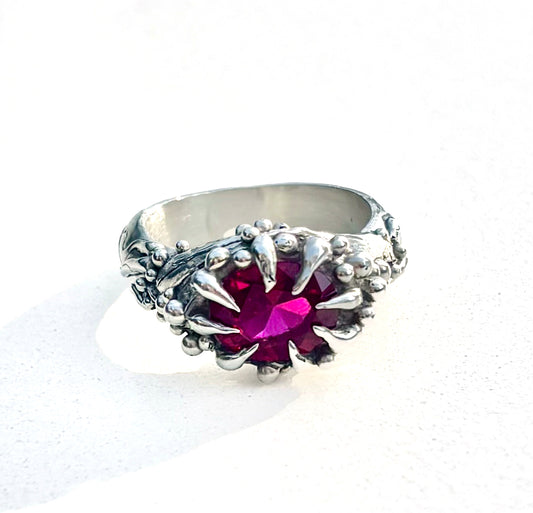 Ruby Flytrap Ring