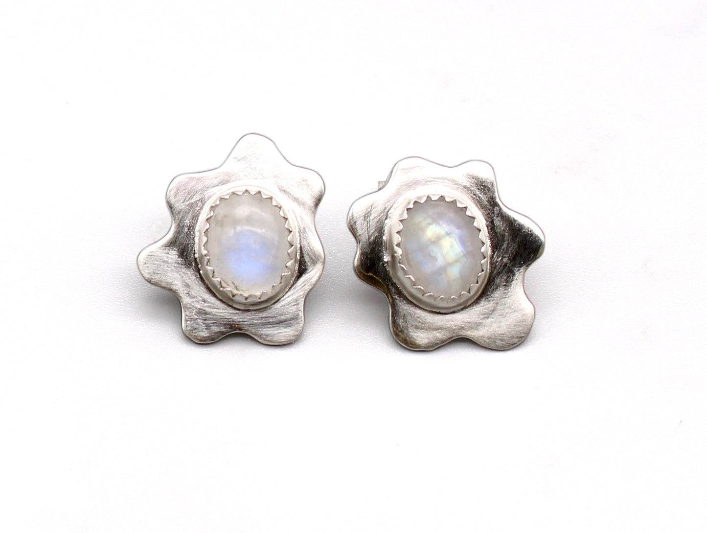 moonstone cloud earrings
