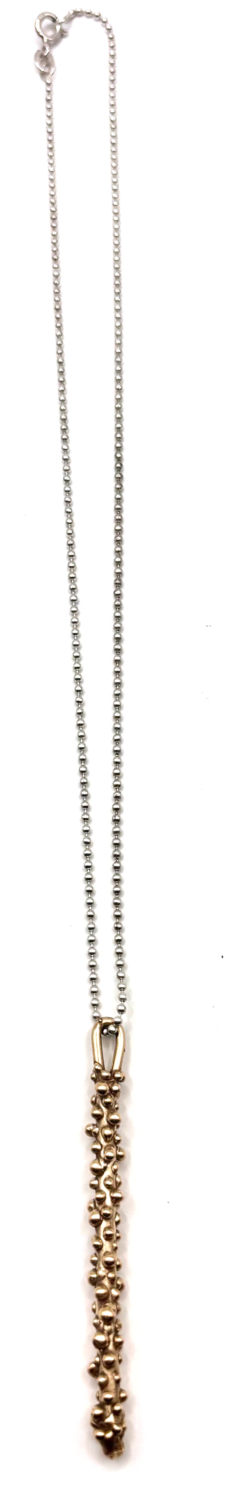 Twig Pendant in Bronze