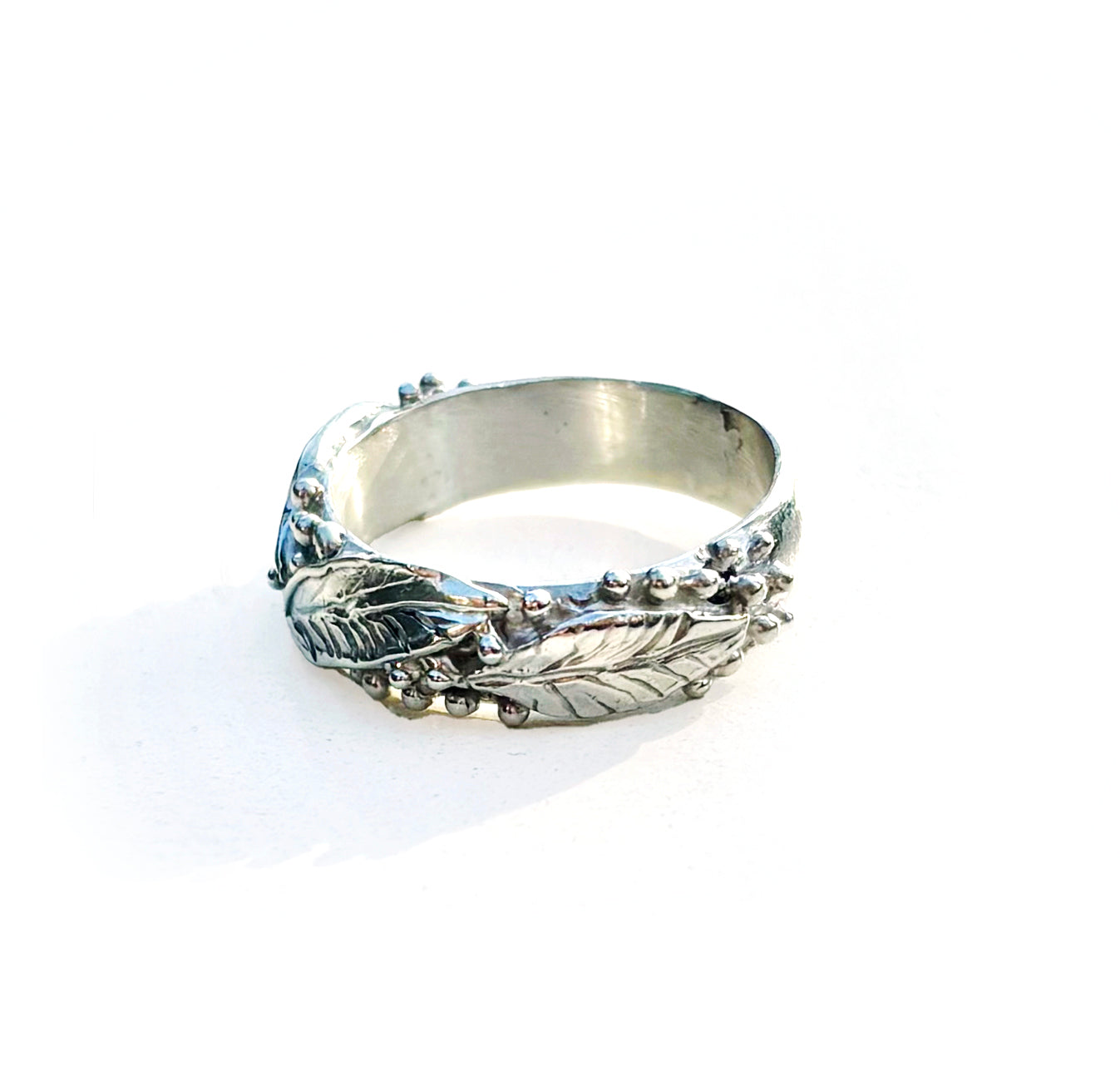 leaf band ring