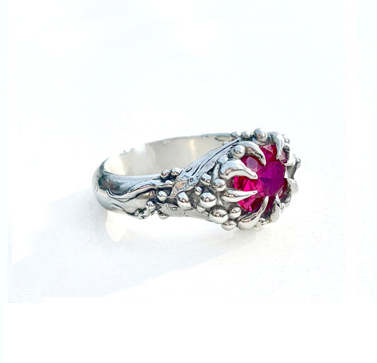 Ruby Flytrap Ring