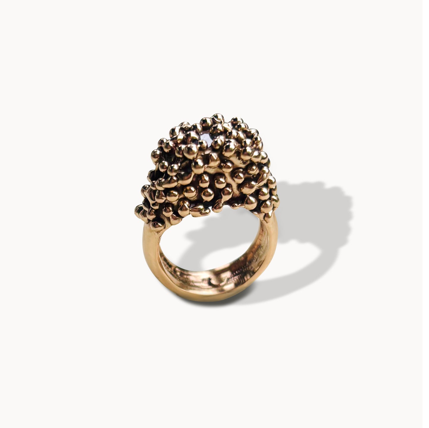 tall bronze bubble ring