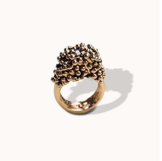 tall bronze bubble ring