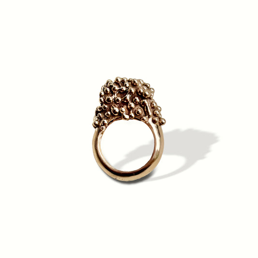 tall bronze bubble ring
